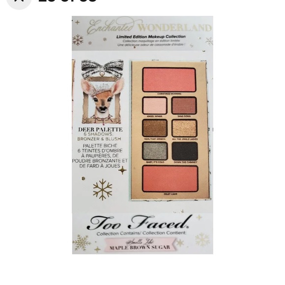 Too Faced Enchanted Winter Wonderland breakaway palettes Deer Palette - Picture 5 of 5